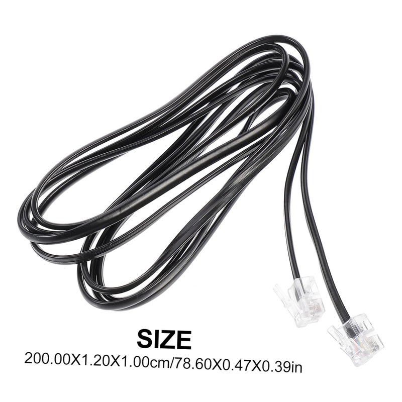 10Pcs Flat Telephone Wire Connectors Core Landline Cord for Telephones Modems Fax Machines - Image 4